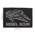 Buy now 4 Pieces Embroidered Morale Hook and Loop Fastener Tactical Patches at indiglob india