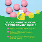 Culturelle Daily Chewable Probiotics for Kids Ages 3+, Berry Flavor, 30 Ct | From the #1 Pediatrician Recommended Brand± Promotes Digestive Gut Health, Oral Care & Immune Support* 5B CFUs, Gluten Free