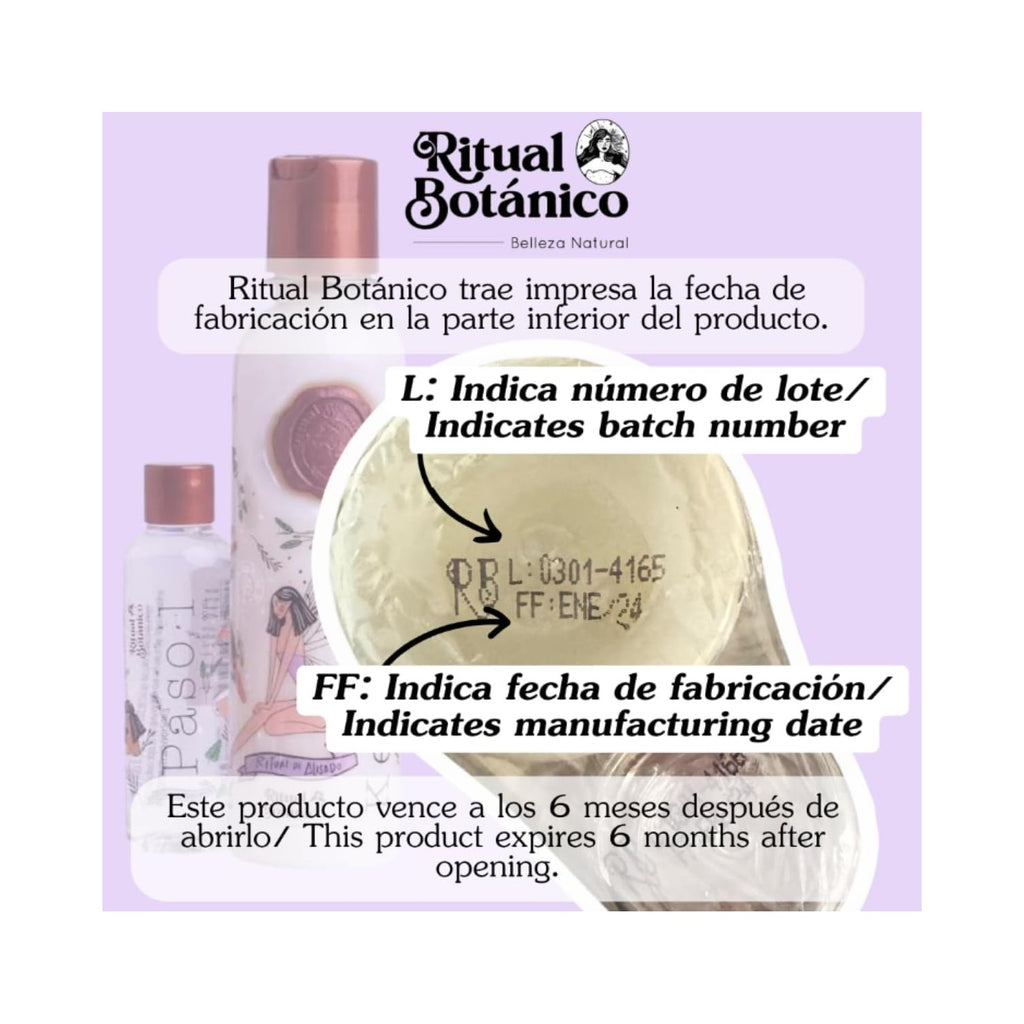 RITUAL BOTANICO Keratina Organica 250 ML - 12 Aceites Naturales y Aminoácidos que aportan brillo, sedosidad y nutrición. Keratina para alisar el pelo entre 4-6 meses. Con Argán, Té Verde, Karité,