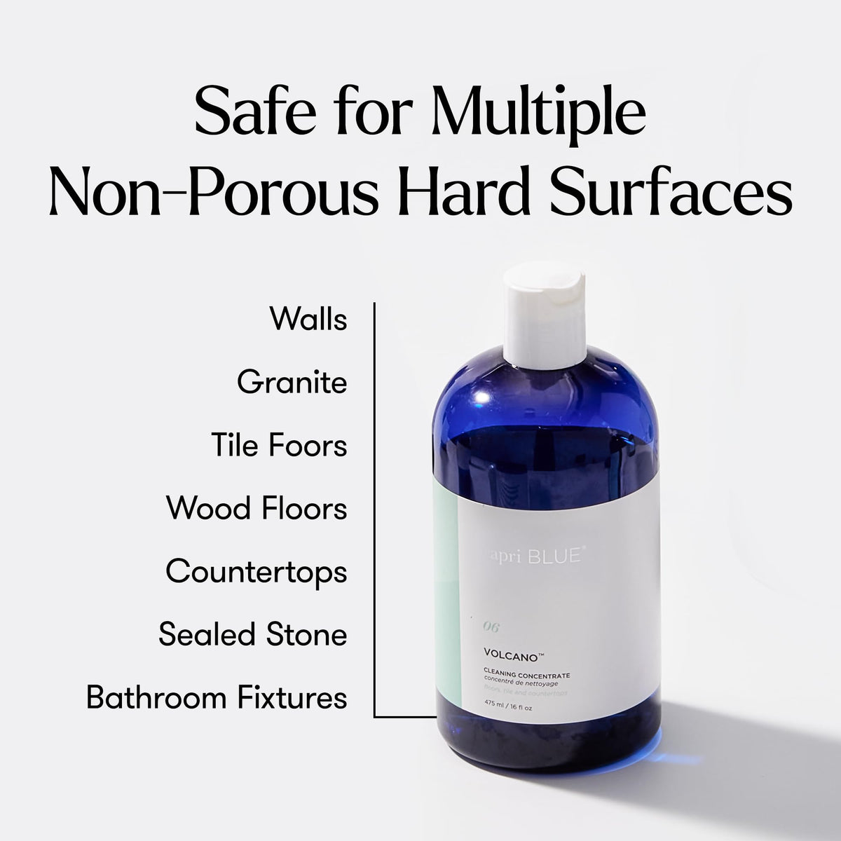 Capri Blue Volcano Cleaning Concentrate, Multi Purpose Cleaner, Cleaning Products Safe for Floors, Tile, Countertops and More - Vegan & Cruelty Free - Non-Toxic Sanitation Supplies (16 Fl Oz)