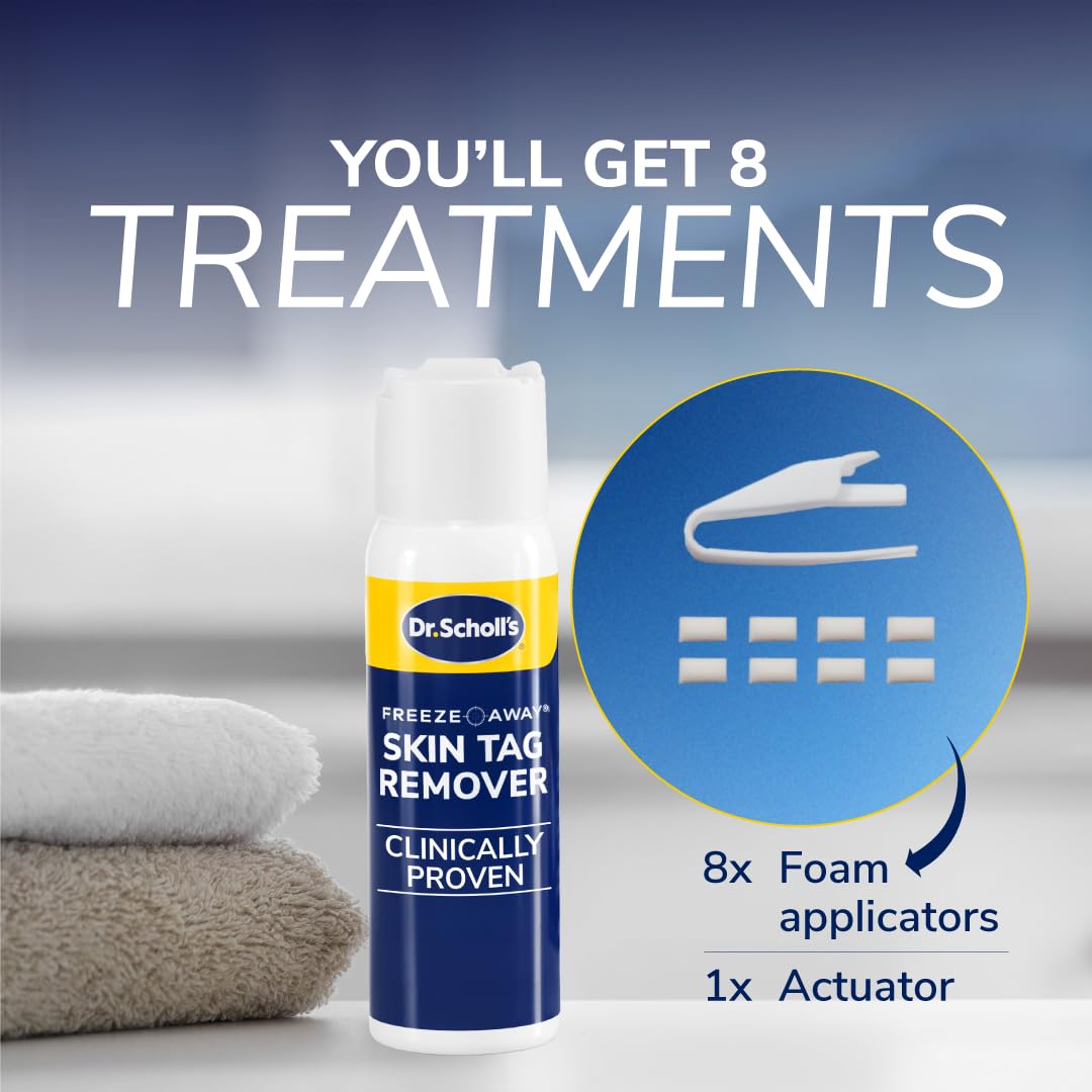 Dr. Scholl's Freeze Away Skin Tag Remover, Skin Tag Removal Kit, 8 Count