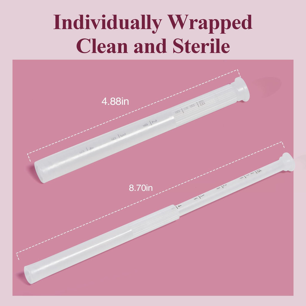 Dizzily 20 Packs Disposable Vaginial Cream Applicators - Fits Suppository, Creams and Most OTC Gels, Individually Wrapped Feminine Care Applicator with Dosage Markings