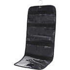 Buy now Foldable Clear Hanging Travel Toiletry Bag Cosmetic Organiser Storage Black at indiglob india
