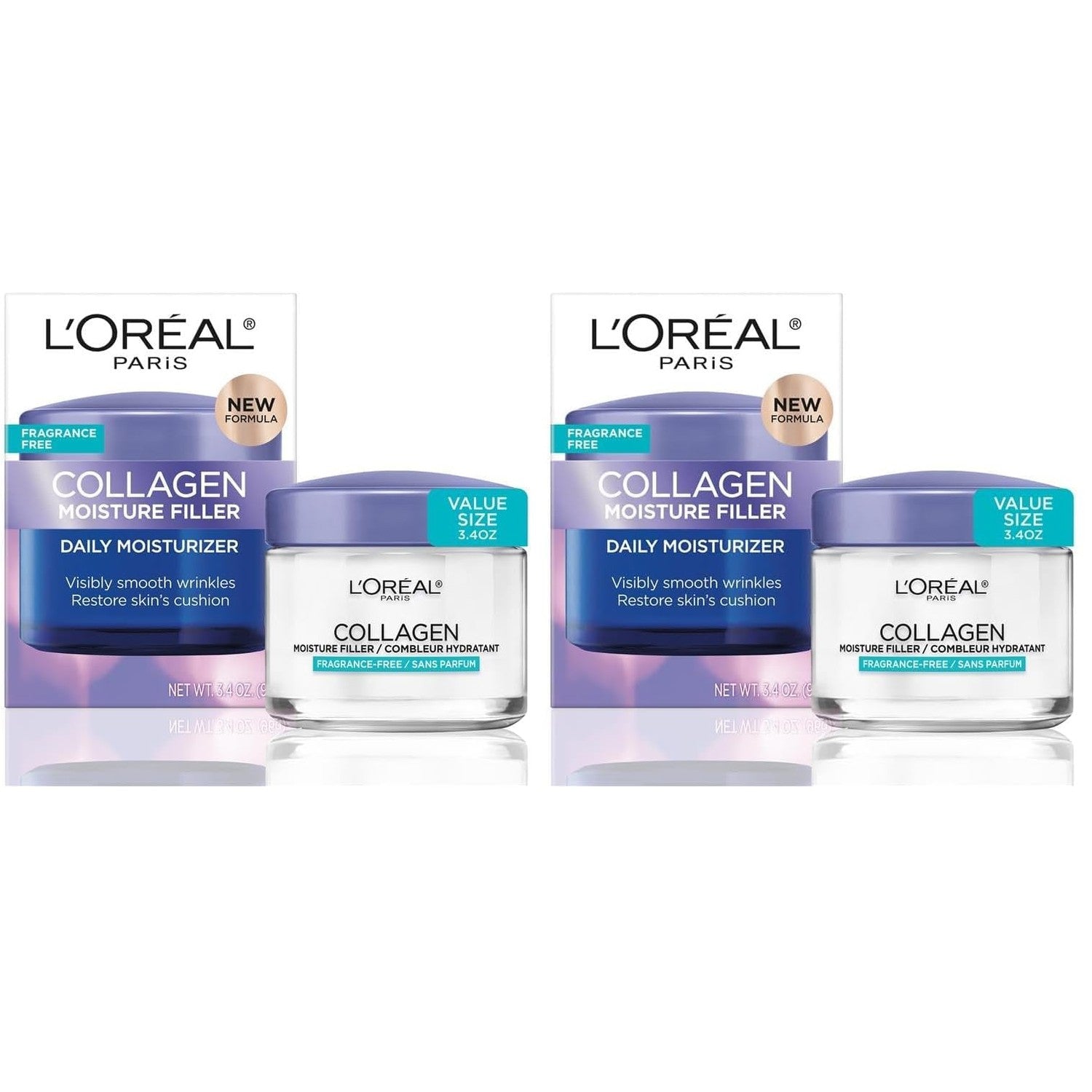 L’Oreal Paris Collagen Daily Face Moisturizer, Anti Aging Face Cream to Reduce Wrinkles and Provide Intense Hydration, 1.7 oz