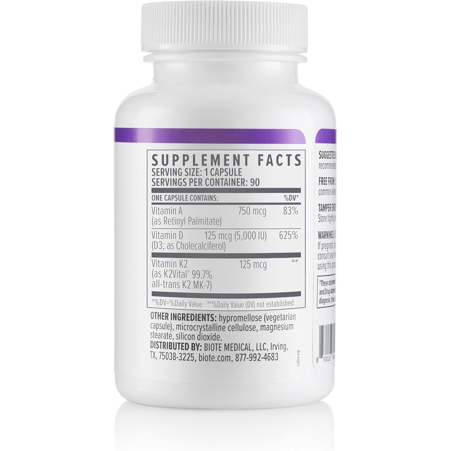Biote Nutraceuticals - ADK 5 - Immunity + Cardiovascular (90 Capsules)