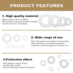 Buy now QTEATAK 510 Pcs White Nylon Flat Washer Assortment Kit for Electrical Connections on Household & Commercial Appliances, (M2 M2.5 M3 M4 M5 M6 M8 M10) at indiglob india