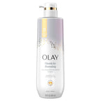 Olay Body Wash for Women, Tone Brightening Exfoliation, Vitamin C Serum Complex, Renew Moisture, Free of Parabens & Phthalates, Vitamin B3 Lameller Technology, For All Skin Types, 20 fl oz