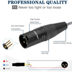 Buy now 3.5mm Female to XLR Male Stereo Audio Adapter Cable, 1/8 inch Mini Jack Female to XLR Male Adapter Cable, 1 Feet at indiglob india