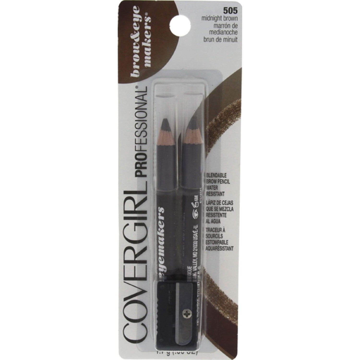 COVERGIRL - Easy Breezy Brow Fill + Define Brow Pencil, Sharpener Included, Long-Lasting, Deeply Pigmented, Blendable Formula, 100% Cruelty-Free