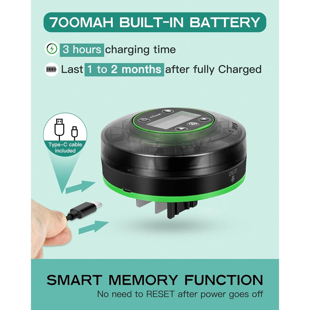 Automatic Fish Feeder for Aquarium Portion Control & Moisture-Proof