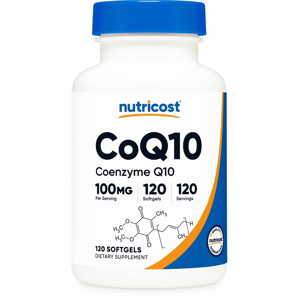 Nutricost CoQ10 Softgels (100mg Per Serving) 120 Serv, Better Absorption