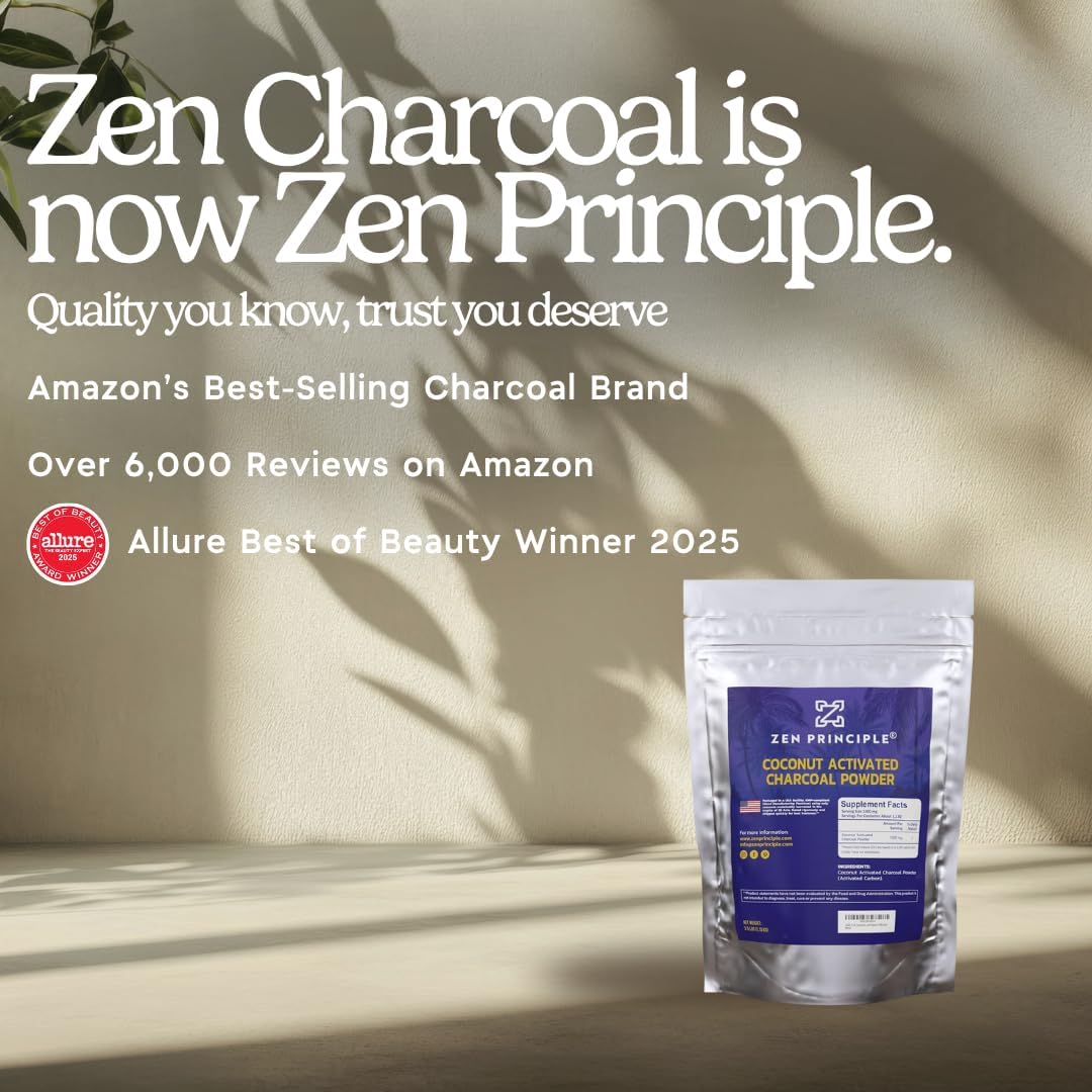 Buy now Zen Principle Hardwood Activated Charcoal Powder 100 Percent from USA Trees. All Natural. Whitens Teeth, Rejuvenates Skin and Hair, Supports Better Digestion, 8 oz. at indiglob india