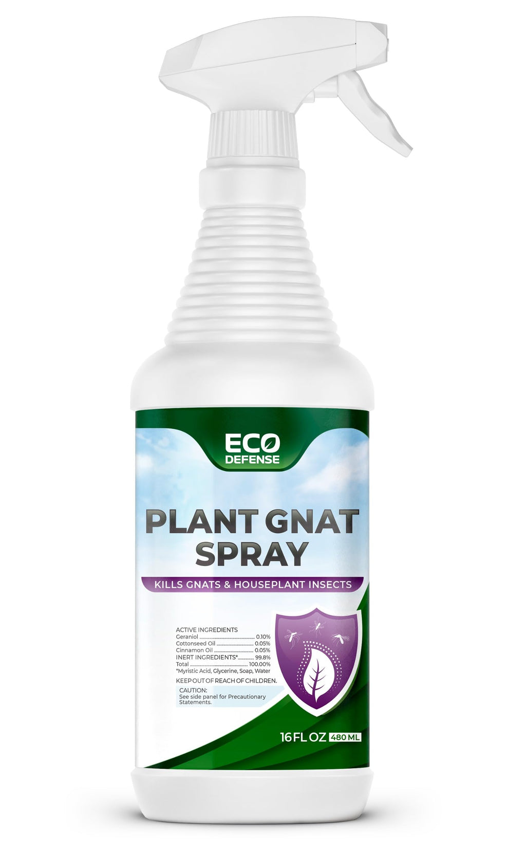 Eco Defense Plant Gnat Spray, Fungus Gnat Killer for Houseplant Soil