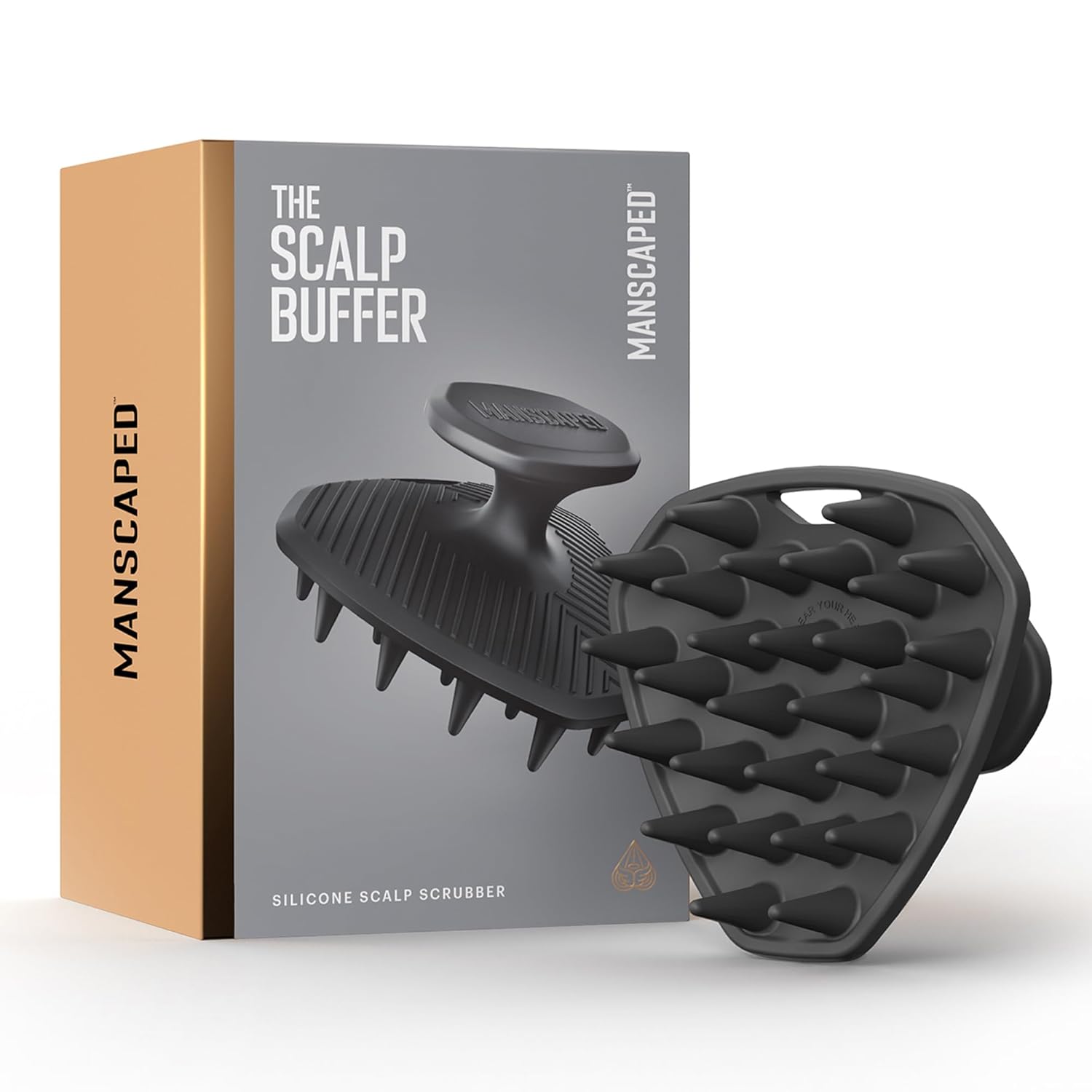 Buy now MANSCAPEDÂ® The Body Buffer Premium Silicone Scrubber for Nourishing, Cleaning & Exfoliating Your Skin - Lather Boosting Bristles with Ergonomic No-Slip Handle, Long-Lasting & Easy to Clean (1-Pack) Scalp Buffer at indiglob india