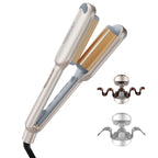 Buy now Curling Iron Hair Crimper Waver - TYMO ROVY Beach Waves Curling Wand, Ionic Deep Waver Hair Curler Tool with Ceramic 3 Barrel for Women, Dual Voltage, Anti-Scald, Easy to Use, Pink, 1.25 Inch at indiglob india