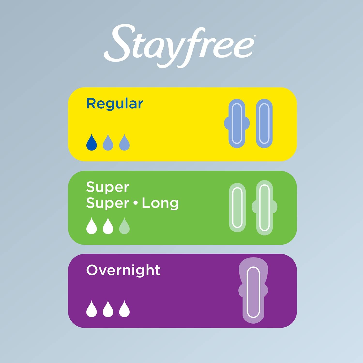Buy now Stayfree Ultra Thin Overnight Pads with Wings, For Women, Reliable Protection and Absorbency of Feminine Moisture, Leaks and Periods, 40 count - Pack of 3 at indiglob india