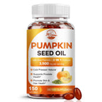 Pumpkin Seed Oil with Saw Palmetto, 3500mg Max Strength per Serving | 300 Softgels, Cold-Pressed with Essential Fatty Acids & Phytosterols, Supports Hair, Bladder Prostate Health & Immune