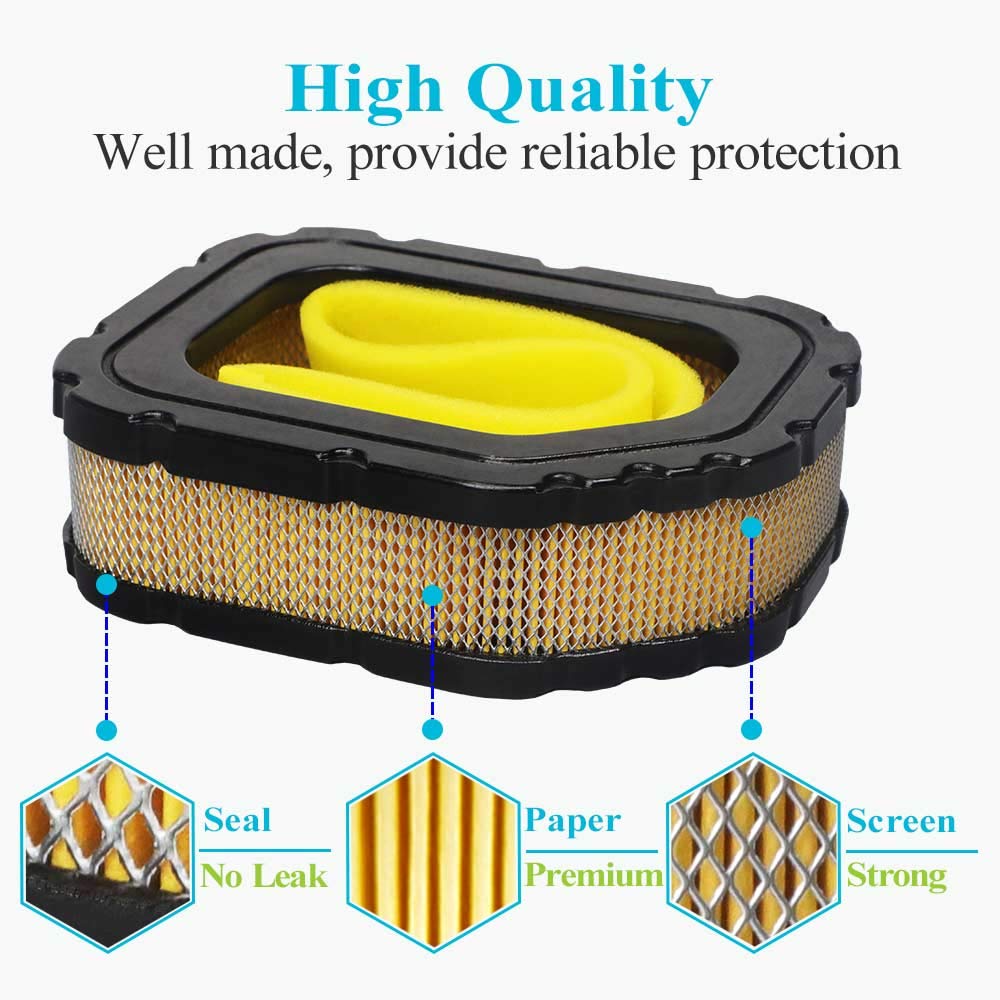 HOODELL 32 083 03-S Air Filter for Kohler Courage Engine SV710 SV715 SV720 SV730 SV735 SV740 Cub Cadet Lawn Mower, Replace 32 083 03 KH-32-883-03-S1 Air Filter