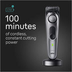 Buy now Braun All-in-One Style Kit Series 7 7410, 8-in-1 Trimmer for Men with Beard Trimmer, Body Trimmer for Manscaping, Hair Clippers & More, Sharpest Blade, 40 Length Settings, Waterproof at indiglob india
