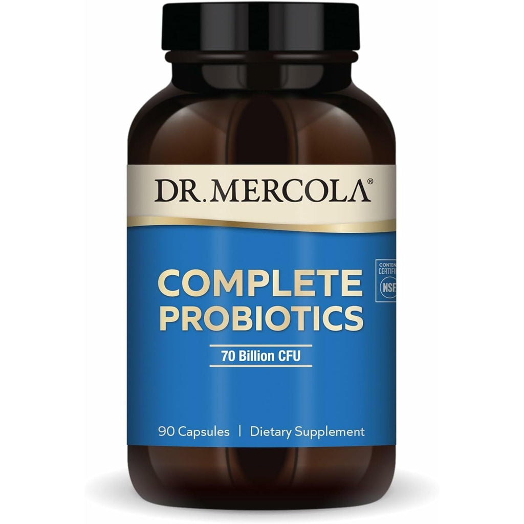 Buy now Dr. Mercola Complete Probiotics - 70 Billion CFU - Supports Immune, Digestive & Gut Health - Features 10 Strains - Shelf Stable - GMO-Free, Gluten-Free & Soy-Free - 90 Capsules (90 Servings) Default at indiglob india
