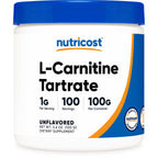 Nutricost L-Carnitine Tartrate Powder (250 Grams) 250 Servings | 1 Gram Per Serving