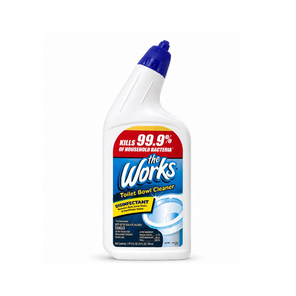 The Works Toilet Bowl Cleaner (2) bottles 24oz each