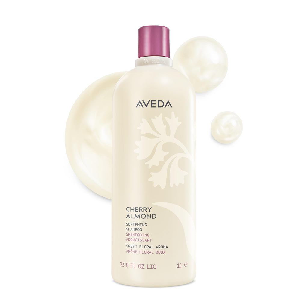 Aveda Cherry Almond Softening Shampoo | Adds Softness and Shine | for Normal to Dry Hair | 97% Naturally Derived* | Silicone Free | Iconic Cherry Almond Aroma of Tonka, Orange, Ylang Ylang