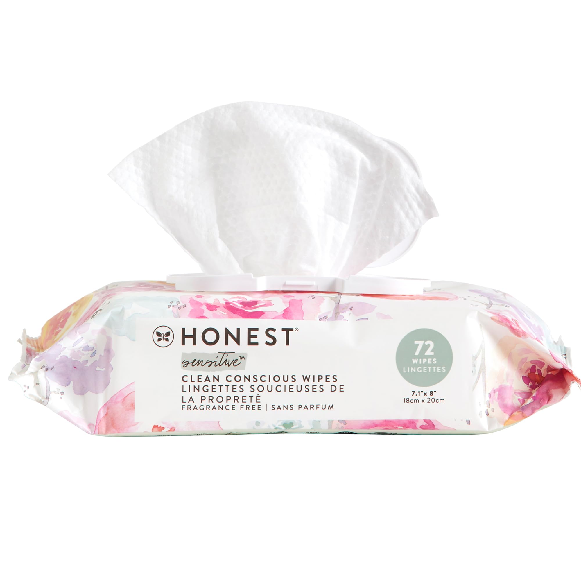 Buy now The Honest Company Hypoallergenic Multi-Use Baby Wipes for Sensitive Baby Skin Rainbow 60 Count at indiglob india