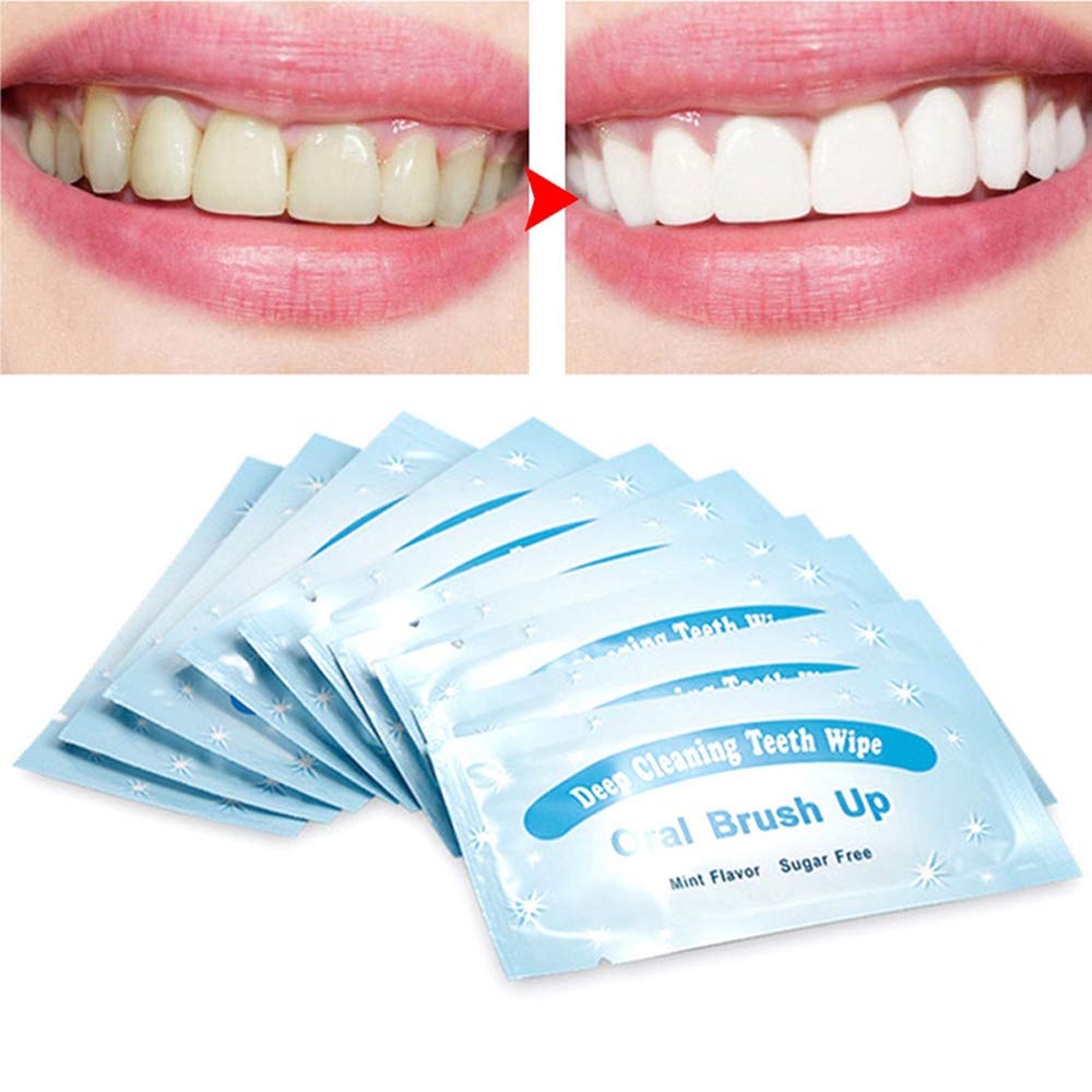 Buy now Mint-Flavored Oral Finger Wipes Teeth whitening Wipes Oral Cleaning Wipe (100 Pcs) at indiglob india