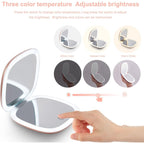 Buy now Mocado Compact LED Magnifying Makeup Mirror 4â€³ â€“ 1X/10X Double-Sided Dimmable Touch Mirror | USB Rechargeable Portable Travel Cosmetic (Rose Gold) at indiglob india
