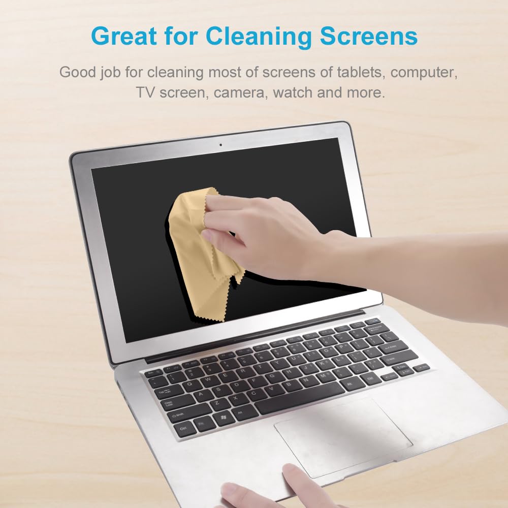 8 PCS Eyeglass Microfiber Cleaning Cloth for Glasses, 6 x7 in Cleaner