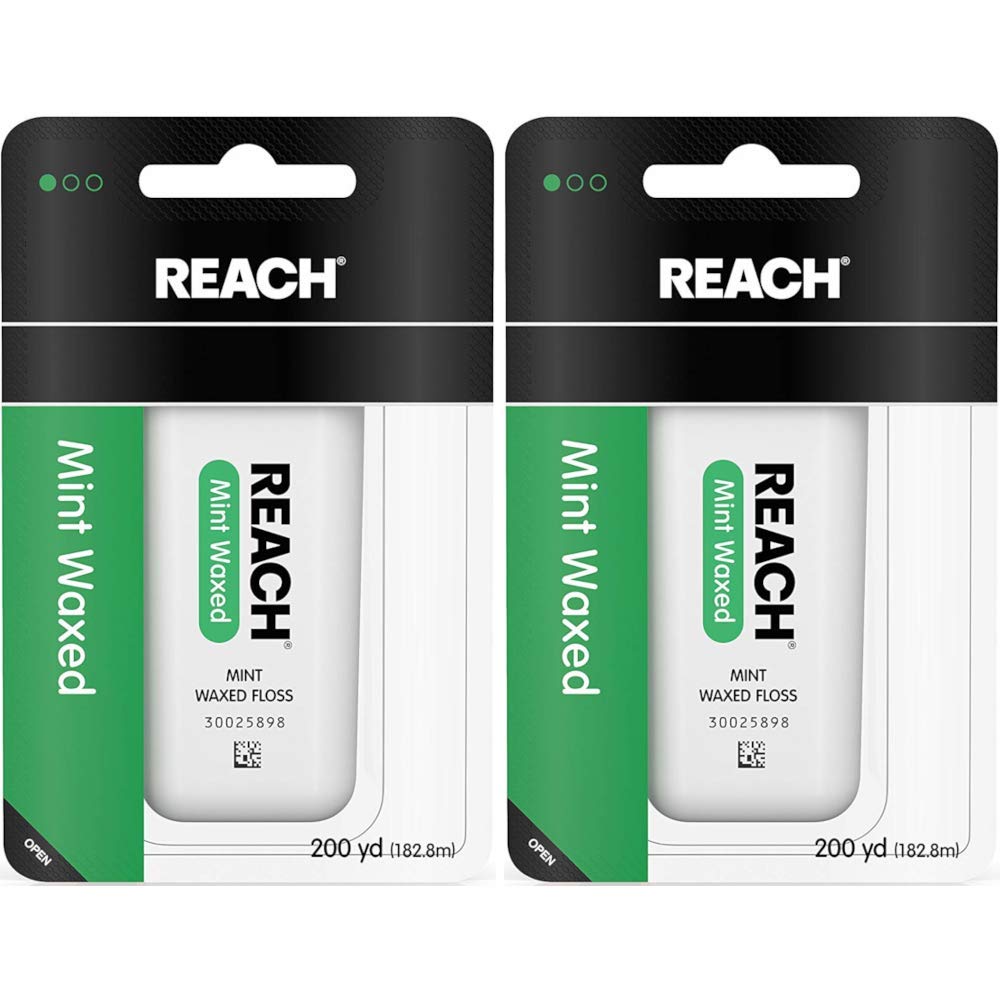 Buy now REACH Mint Waxed Floss 200 Yards (Pack of 2) at indiglob india
