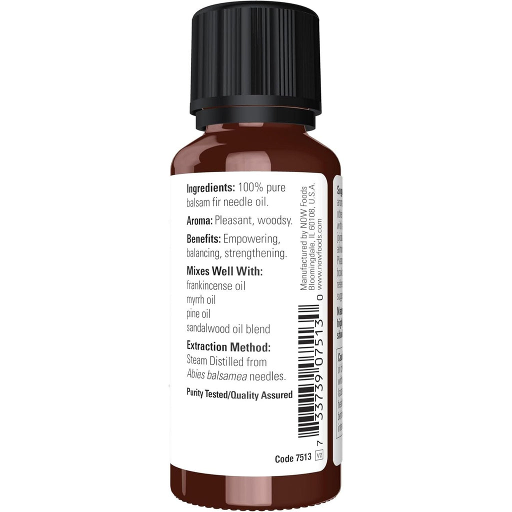 Buy now NOW Essential Oils, Balsam Fir Needle Oil, Woodsy Aromatherapy Scent, Steam Distilled, 100% Pure, Vegan, Child Resistant Cap, 1-Ounce at indiglob india