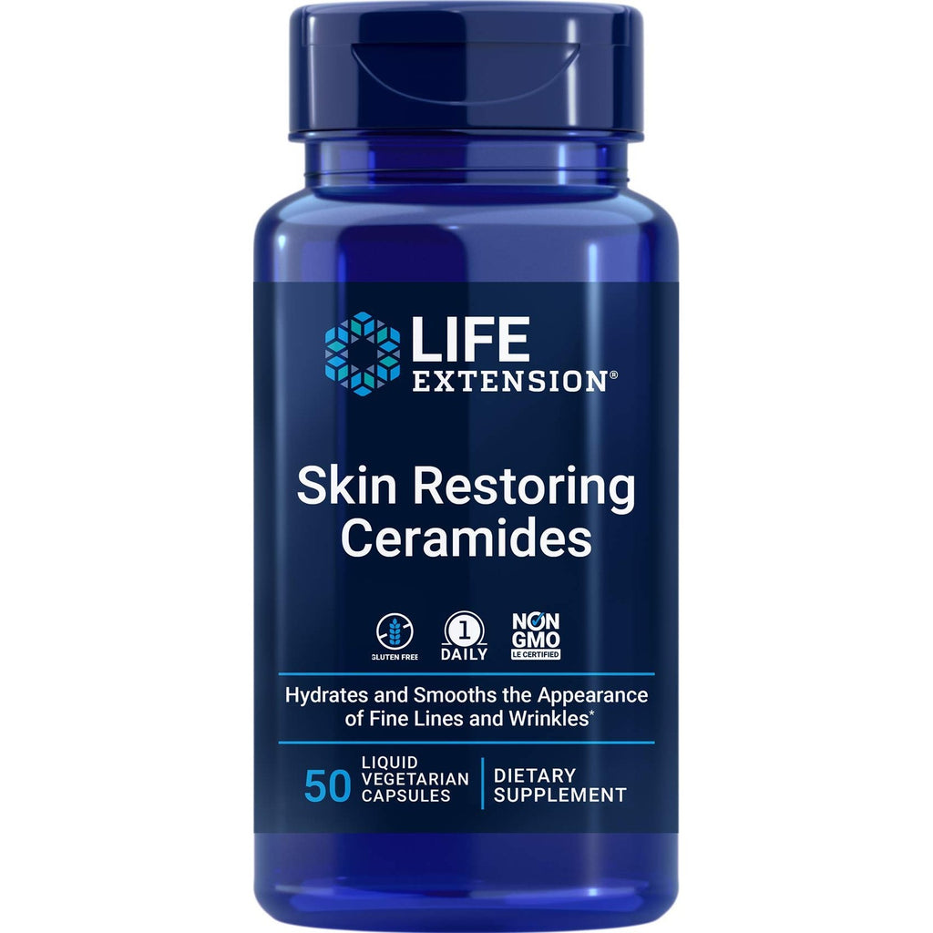 Life Extension Skin Restoring Ceramides for Wrinkles, 30 Liquid Capsules