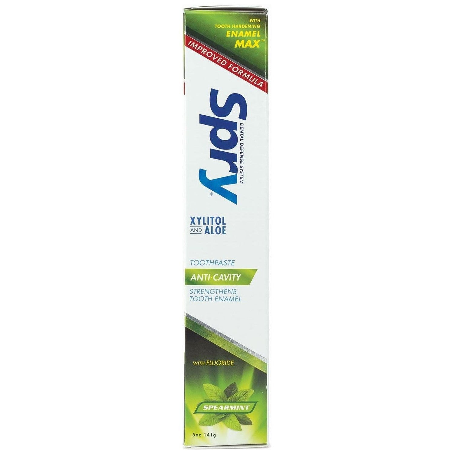 Buy now Spry Natural Xylitol Toothpaste 5oz for Adults and Kids with Fluoride, Gentle for Sensitive Teeth Whitening and Remineralizing, Breath Freshening, Mouth Moisturizing, Spearmint (Pack of 1) at indiglob india