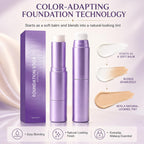 Official Facelove Foundation Stick, Facellove Changing Foundation Stick, 2-in-1 Color-Changing Foundation Stick, Hydrating, Long-Lasting, Lightweight Matte Concealer Foundation Stick