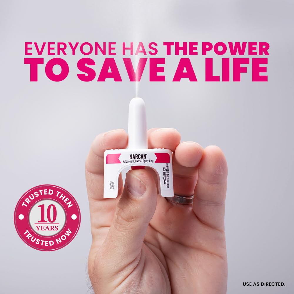 NARCAN Nasal Spray 4mg, 2 Single-Dose Devices, Opioid Overdose Treatment