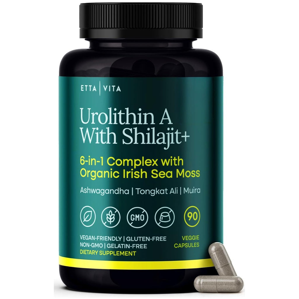 Urolithin-A Complex with Shilajit, Sea Moss, Ashwagandha & Tongkat Ali 90Ct