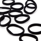 Buy now Kitsch Black Hair Ties No Damage - Strong, Stretchy Hair Bands | Soft Nylon Ponytail Holders, Snag-Free Rubber Bands, Perfect for Updos & Braids | Ideal Gifts for Women - Black, 6pcs at indiglob india