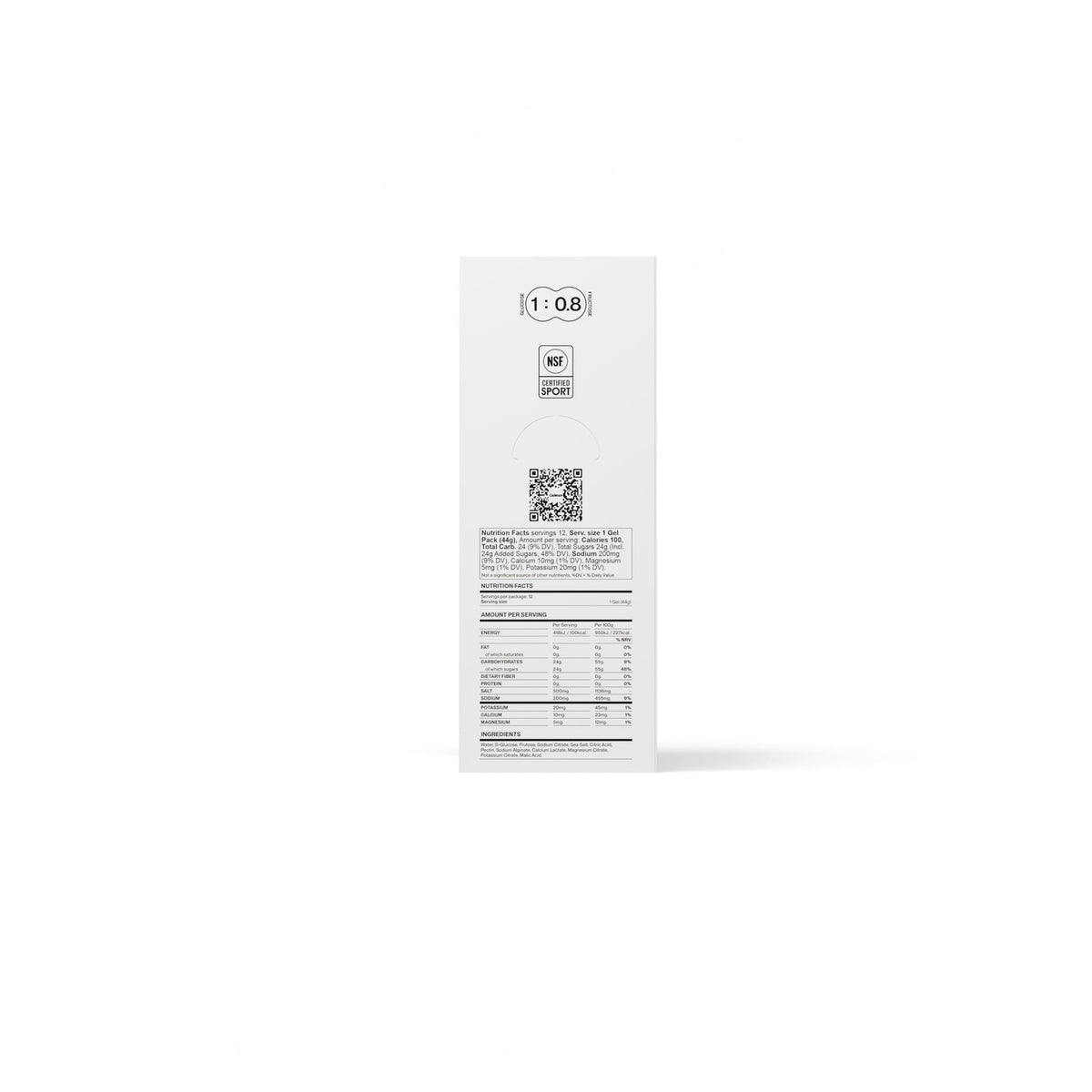 Cadence Core Energy Gels For Running Endurance - Carbohydrates Per Serving With Electrolytes For Hydration - Dual Fuel Formula, For Long Distance Sport, Cycling - 12 Pack (44g x 12)