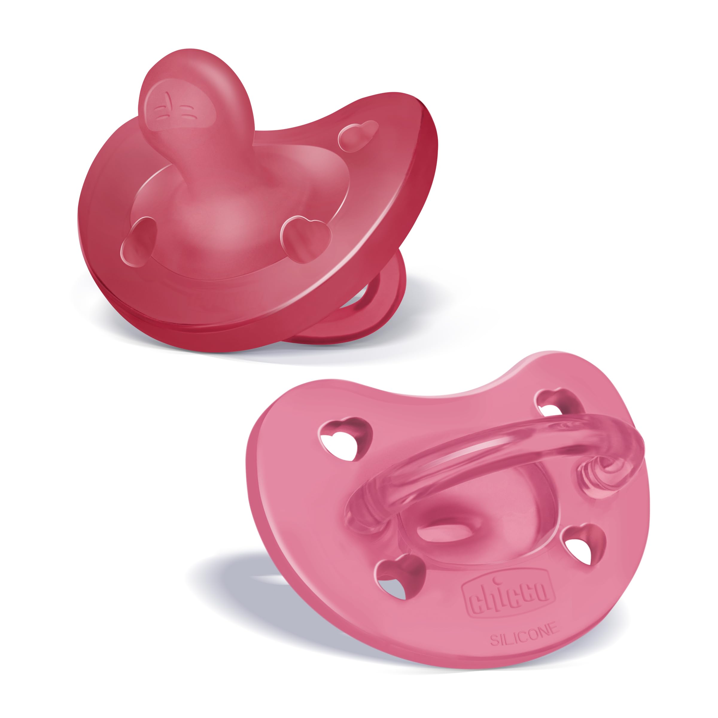Buy now Chicco PhysioForma Silicone Orthodontic Pacifier, 0-6m | 100% Soft Silicone | Supports Breathing & Oral Development | Satin-Textured Nipple | Includes Sterilizing Case | BPA Free | Blue/Green, 2pk 16 to 24 months Dark Pink, 2 Pack oz. at indiglob india