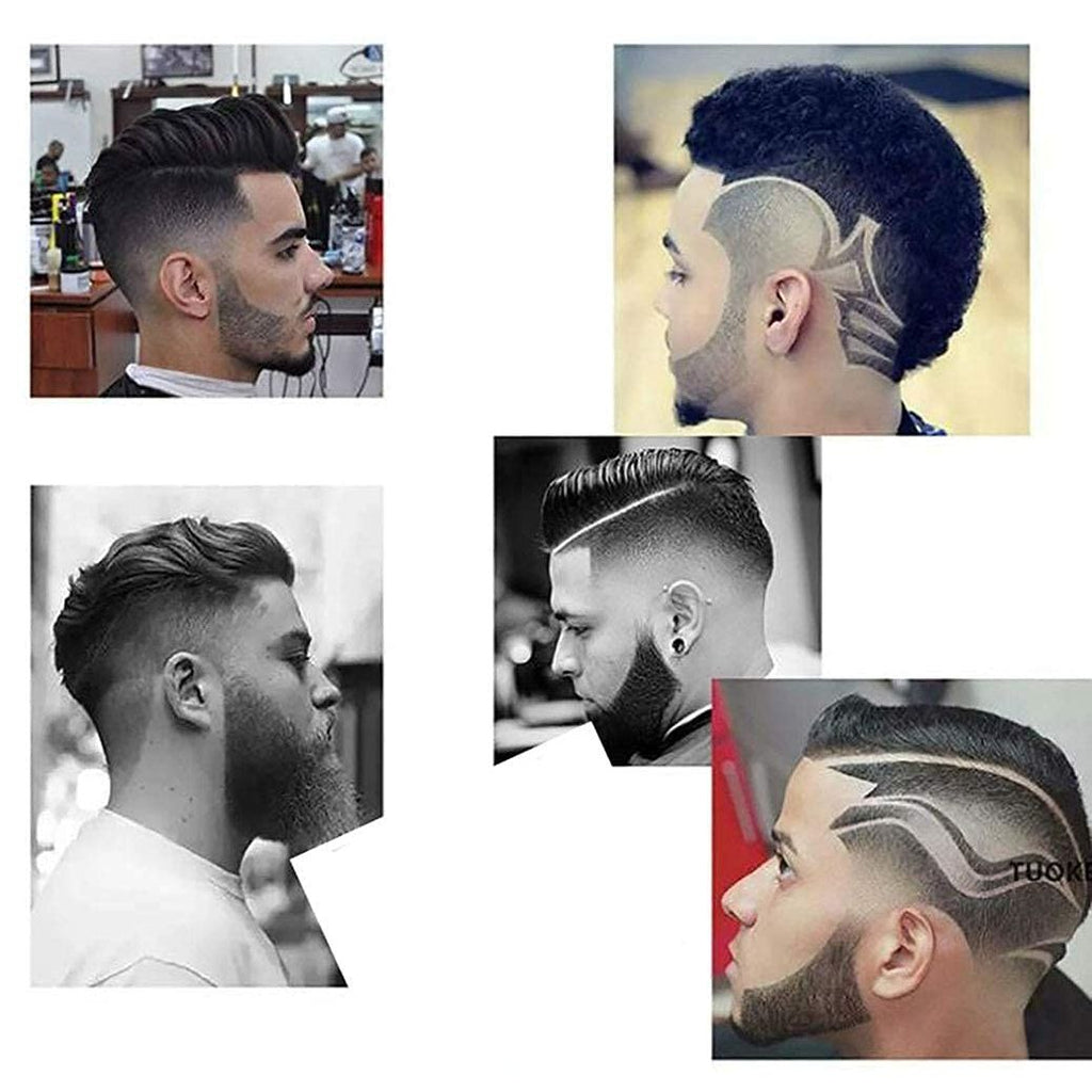 Buy now Men's Beard Shaping Tool With Inbuilt Comb Transparent Template Styling Comb Templates for Goatee Mustache Sideburns, Jaw Cheek/Neck Line, Symmetric/Curve/Step Cut (Clear) at indiglob india