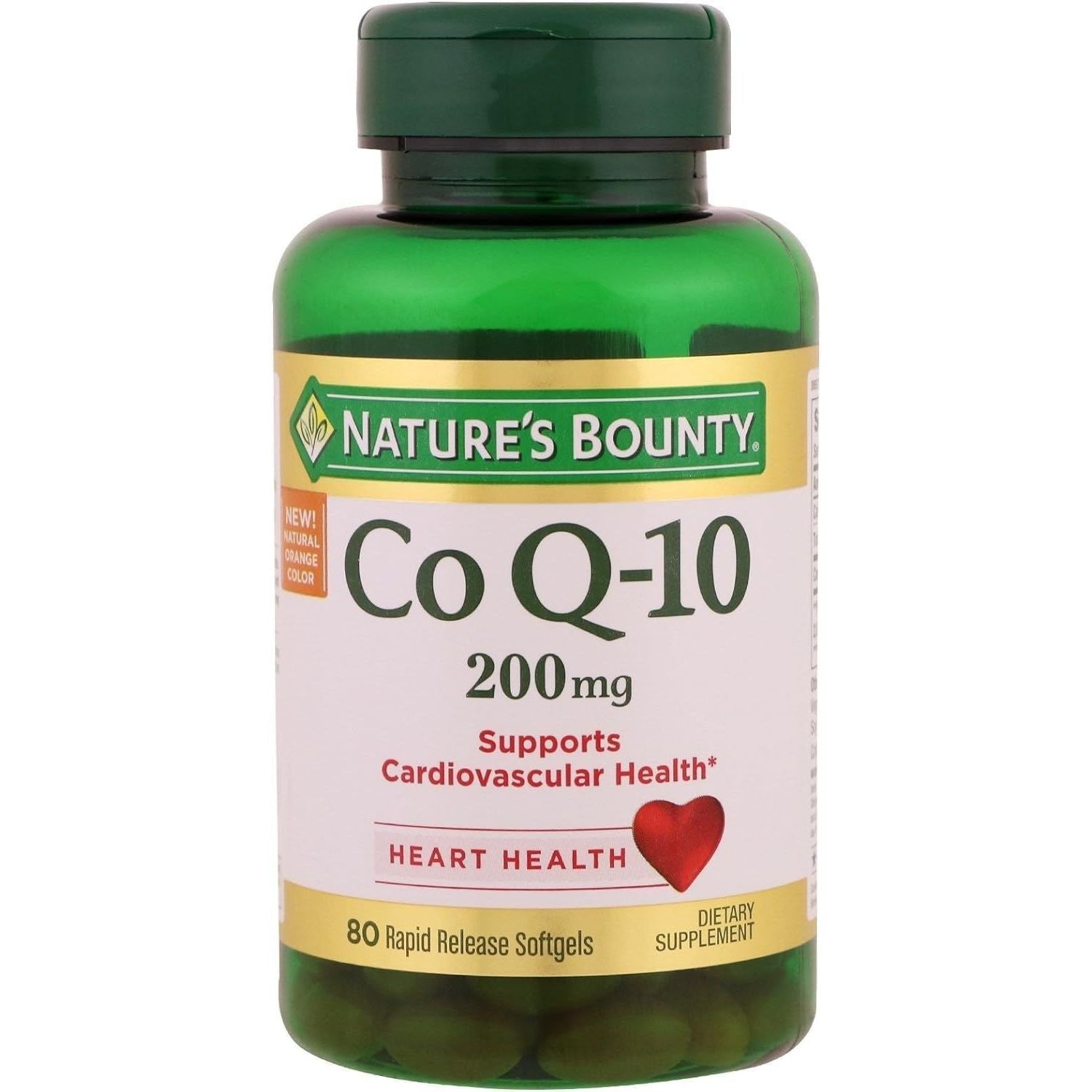 Buy now Nature's Bounty CoQ10, Heart Health and Healthy Aging, Dietary Supplement, 200mg, 45 Rapid Release Softgels 80 Count (Pack of 8) at indiglob india