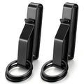 Duty Belt Key Holder, 2 Pack Belt Key Clip, Stainless Steel Stealth Belt Loop Key Ring Holder with 4 Keyrings UIInosoo for Handcuff Fits Max 2.25 Inch Belt