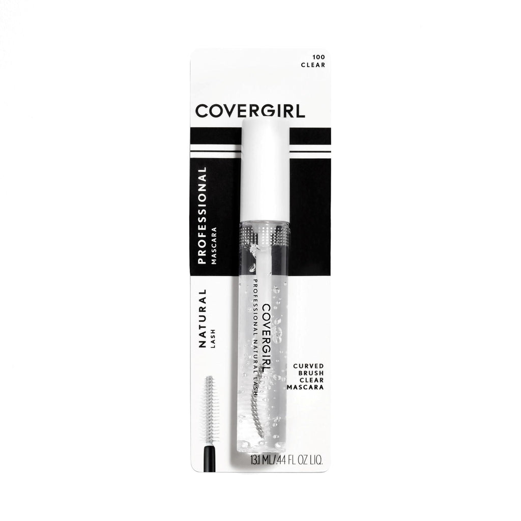 CoverGirl Professional Natural Lash Mascara, Clear [100] 0.34 oz (Pack of 2)