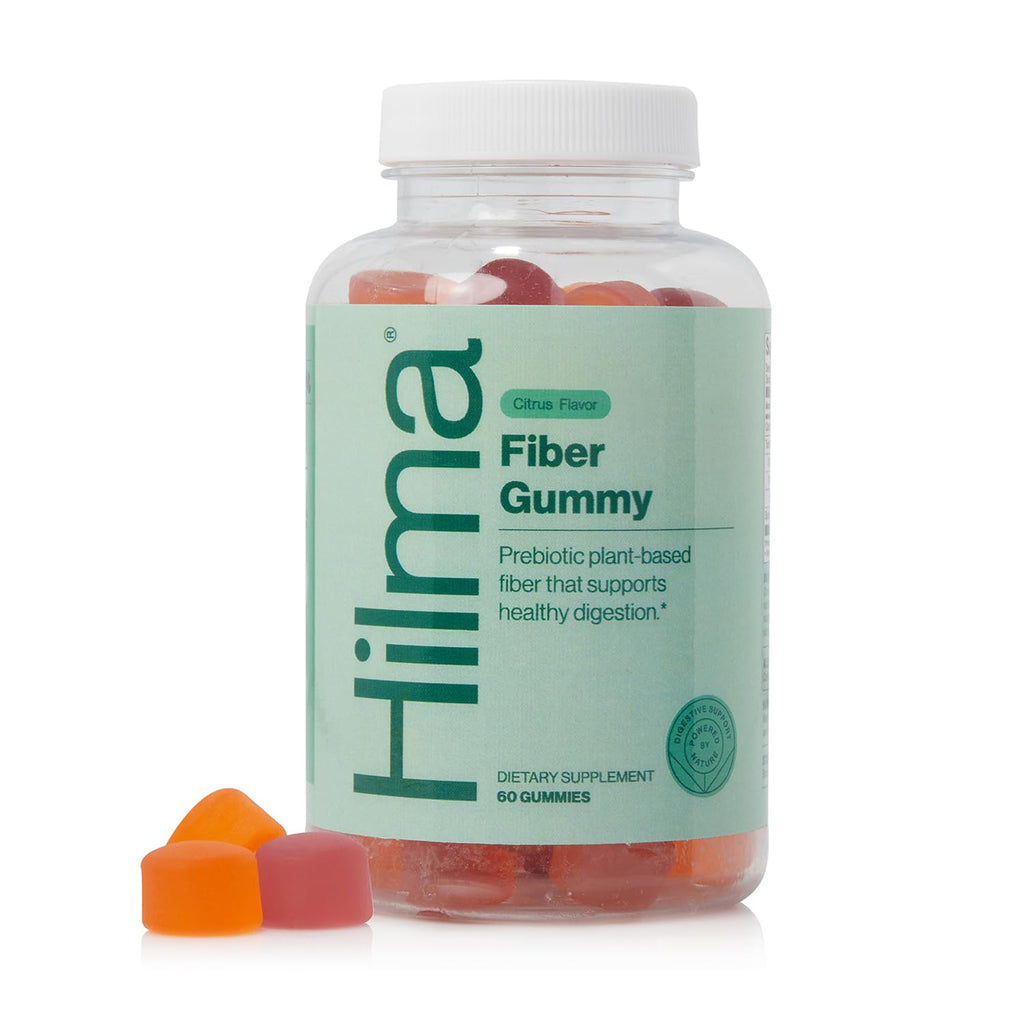 Hilma Daily Fiber and Digestive Enzymes Powder, Vegan, 30 Servings | Fiber Supplement with Digestive Enzymes & Prebiotic Soluble Fiber, Acacia Gum & Psyllium Husk, Regularity & Digestion Support