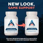 Ayush Herbs Carditone, Holistic Heart Support with Rauwolfia, 60 Servings | Natural Heart Health Supplement for Women & Men, Arjuna, Calcium, and Magnesium