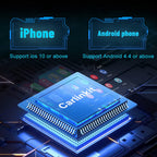 Buy now CarlinKit Wired CarPlay Dongle Android Auto for Car Radio with Android System Version 4.4.2 and Above, Install The AutoKit App in The Car System, Dongle Connect The Car's AutoKit App to get CarPlay at indiglob india