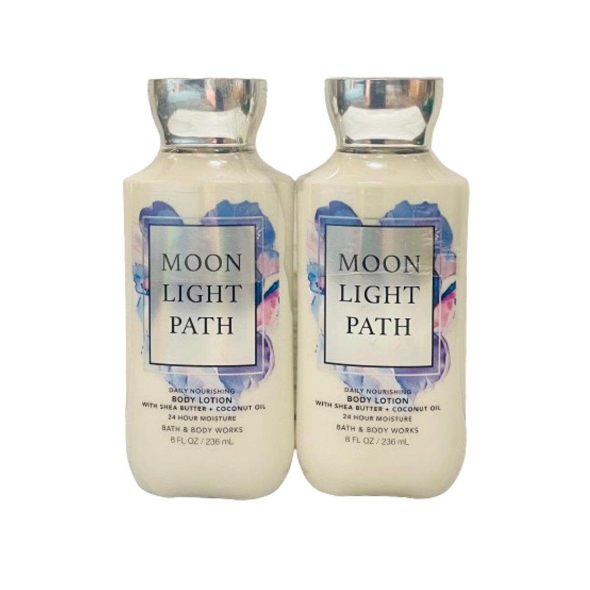 Bath & Body Works Bath and Body Works Moonlight Path Super Smooth Lotion Sets Gift For Women 8 Oz -2 Pack (Moonlight Path) blue 16 Fl Oz