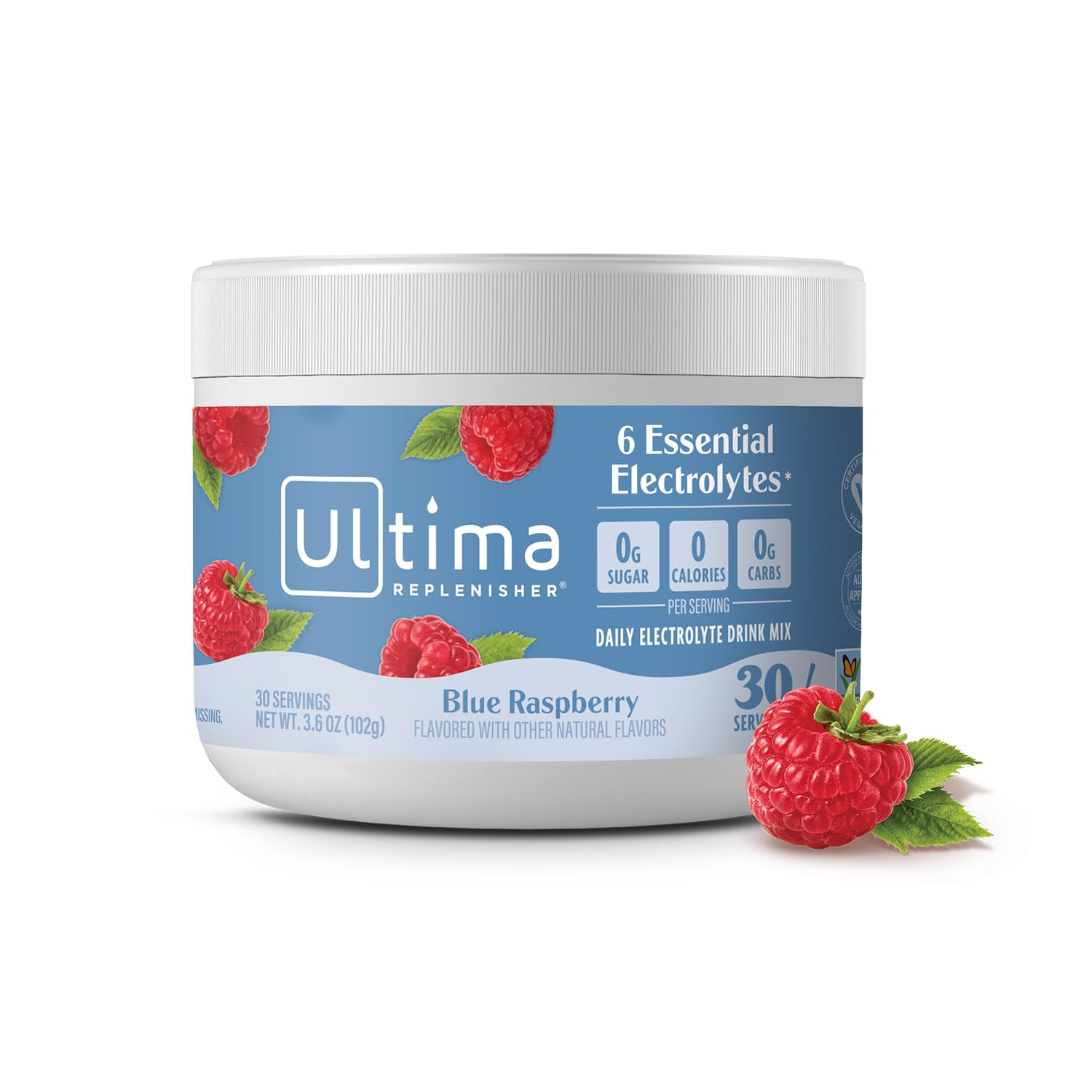 Buy now Ultima Replenisher Daily Electrolyte Powder Drink Mix â€“ Sugar Free â€“ Raspberry, 30 Servings â€“ Hydration Powder with 6 Key Electrolytes and Trace Minerals â€“ Keto Friendly, Vegan, Non-GMO Blue Raspberry at indiglob india